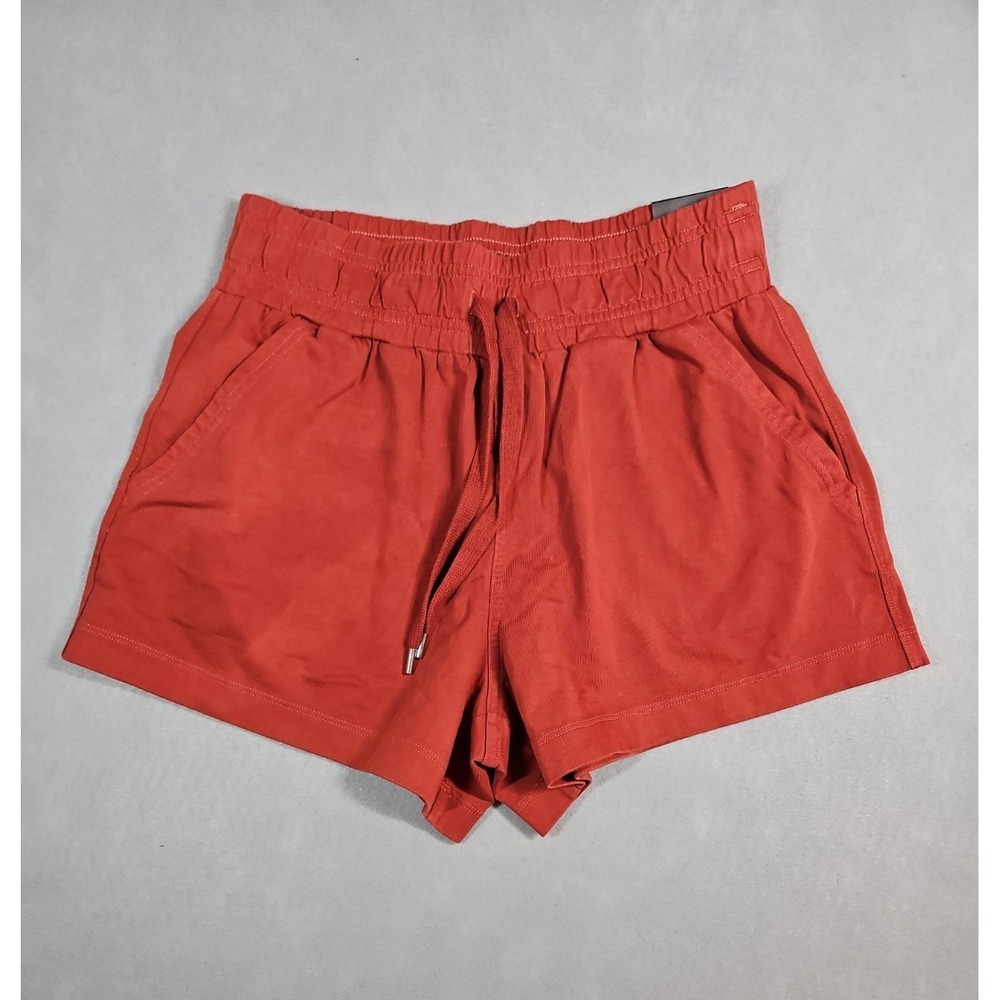 Calia Womens Rust Red Journey High Rise 3" Cotton Shorts Size XS NWOT